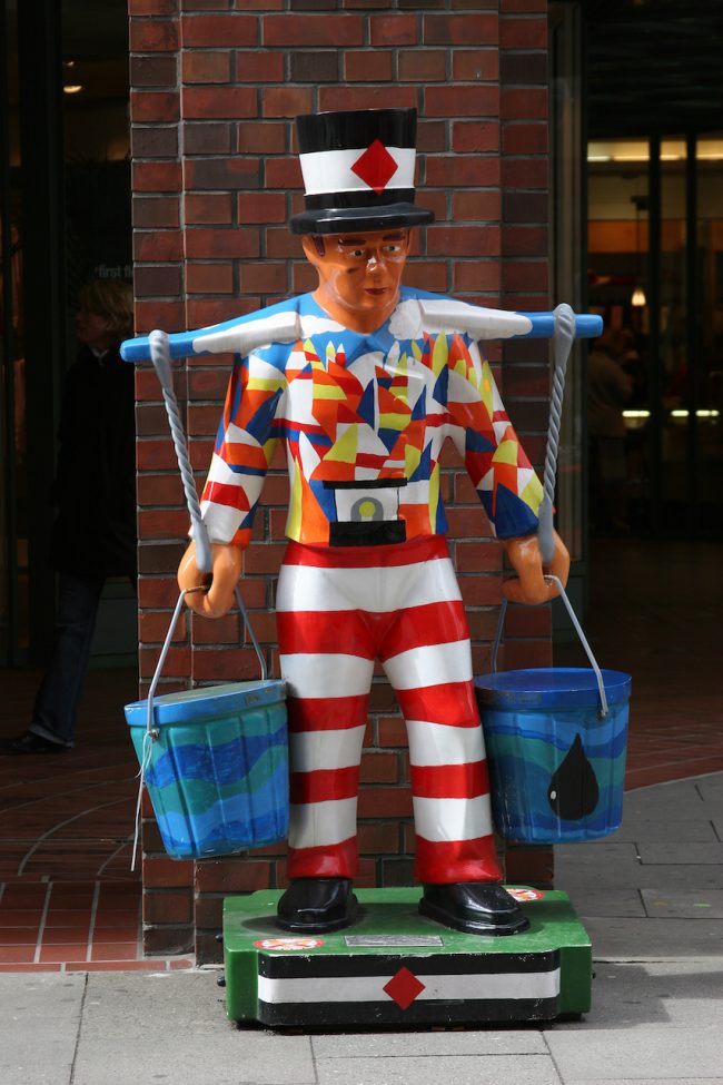 Alemania, Hamburgo,Artista Hans Hummel,