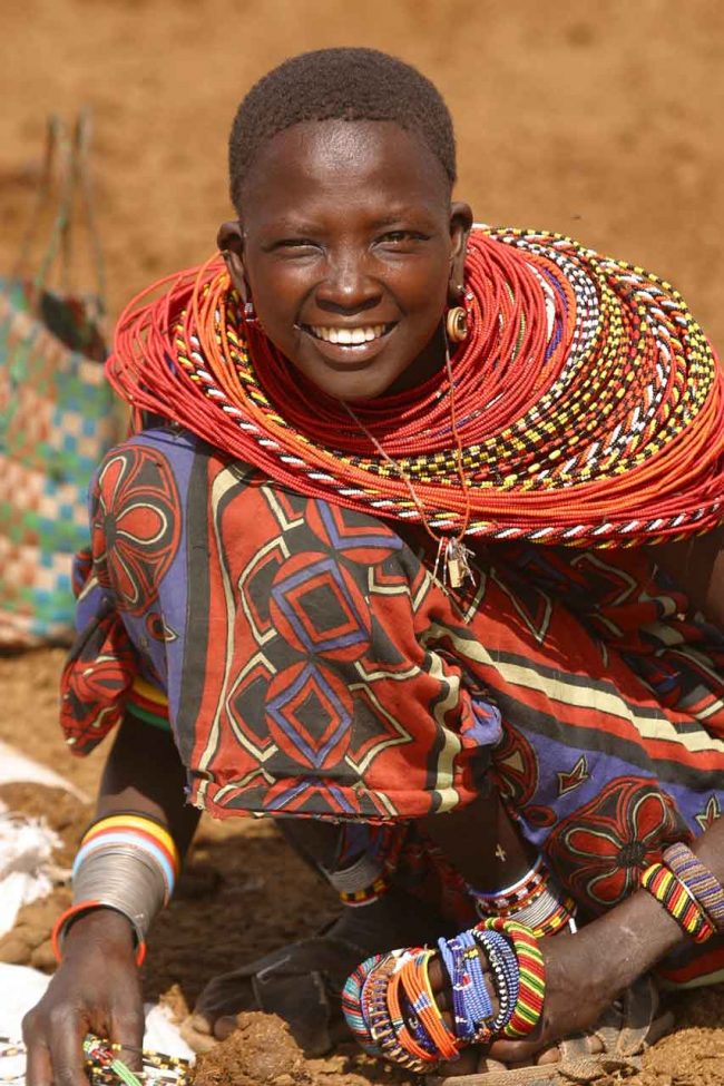 Kenya, Nacional Buffalo Springs, Mujer Samburu.