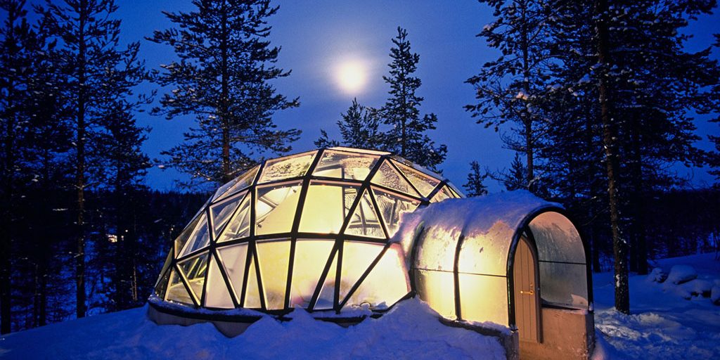 Laponia,Iglú de Cristal, Saariselkä, Hotel Kakslauttanen, Saariselka