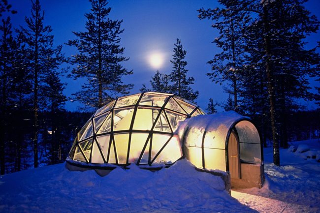 Laponia,Iglú de Cristal, Saariselkä, Hotel Kakslauttanen, Saariselka