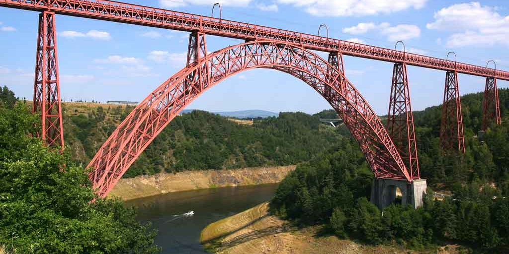 Viaduc de Garabit, Río de la Truyère, obra de Gustave Eiffel