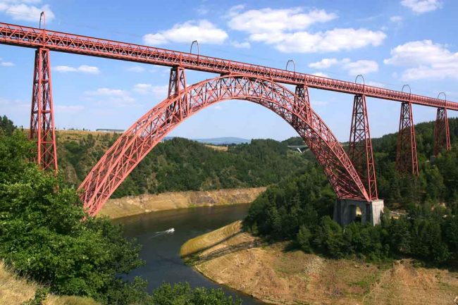 Viaduc de Garabit, Río de la Truyère, obra de Gustave Eiffel