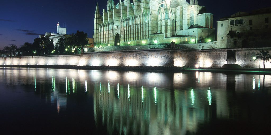 España, Mallorca, Catedral de Noche
