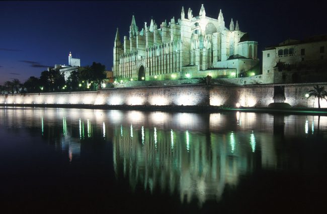 España, Mallorca, Catedral de Noche